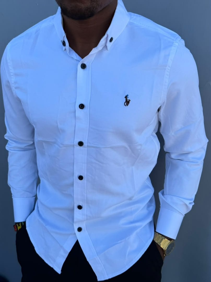OFFER!!! High Quality Men's Casual Long Sleeved Cotton Shirts; New Arrivals Button Down Men's Clothing T-Shirts / Solid Color Shirts