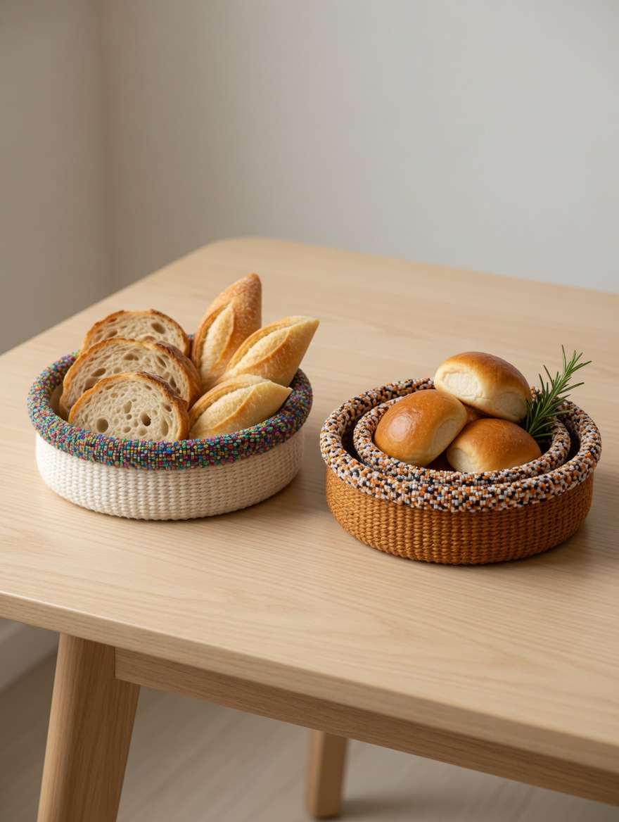 Beaded Bread Basket.