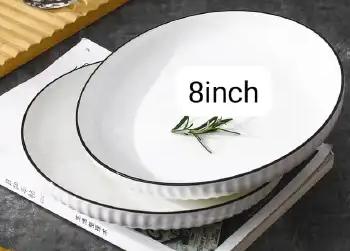8-INCH JAPANESE PLATES – 6PCS SET OF ELEGANCE! 🍽️
Serve your meals with style using this beautiful 6-piece set of 8-inch Japanese plates. Designed with a classy and modern touch, these plates are per