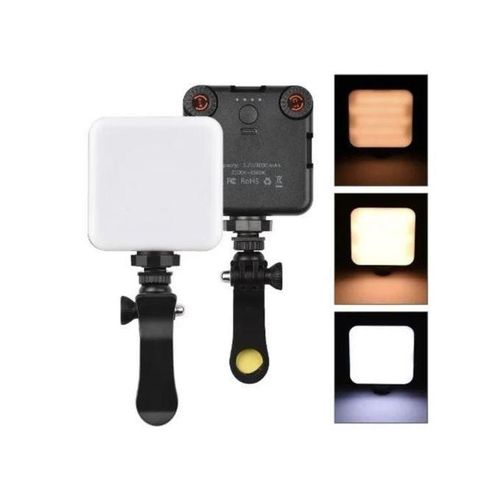 Mini LED Pocket Video Light With Clip – Rechargeable Fill Light for YouTube, TikTok & Photography
