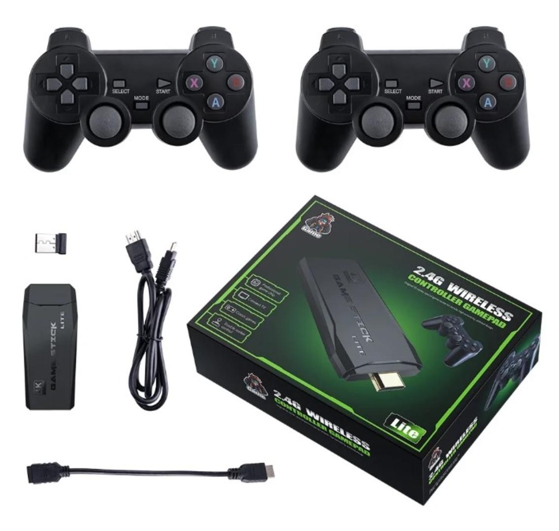 Higg quality 4k HD MB Game stick 2.4G wireless controller 64 GB 20000 Games Retro Mini video Game console supports Fc game