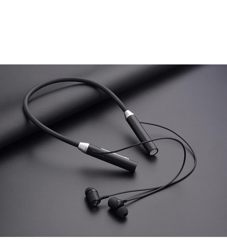 Bluetooth wireless earphones with neck mounted sports and in ear neck mounted design, with ultra long battery life of 9D surround sound, double-sided stereo, magnetic suction, and portable storage