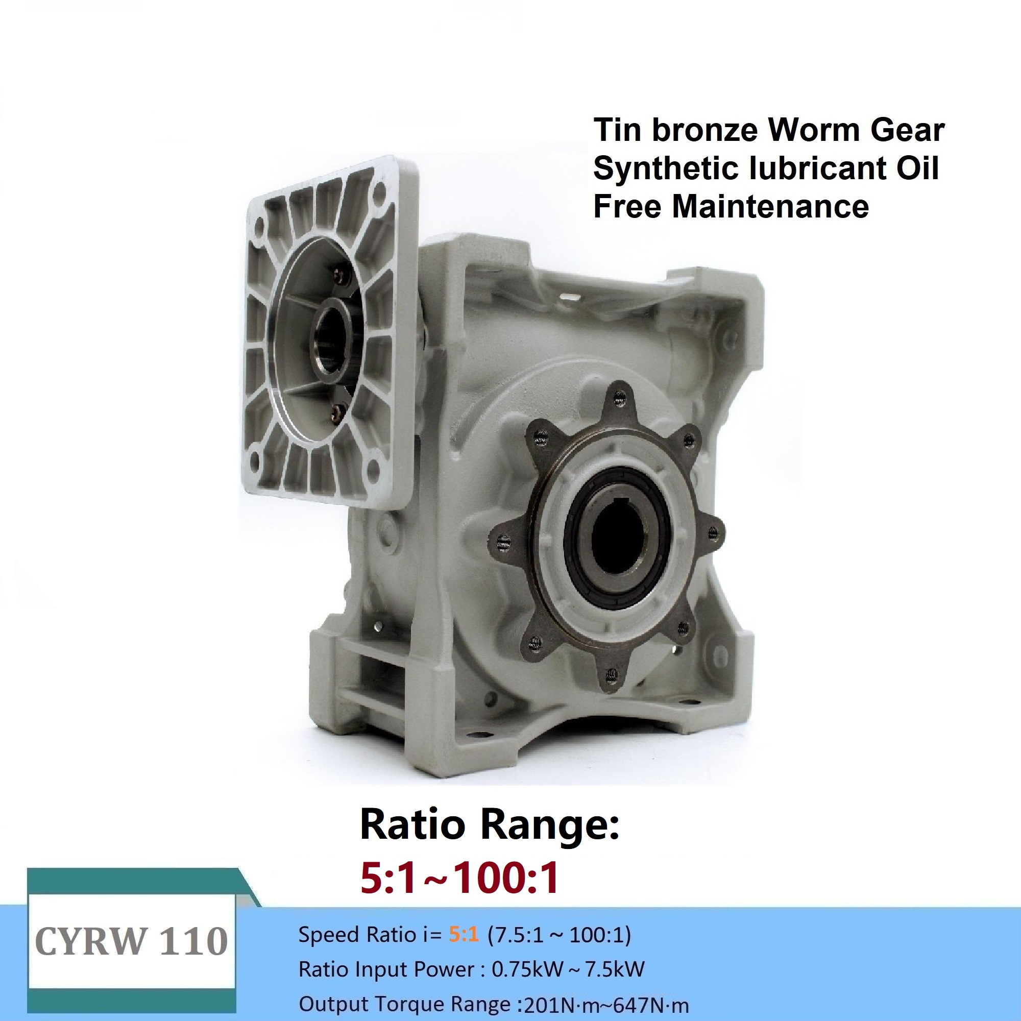 CYRW110 Heavy Duty Worm Gear Reducer for Industrial Machinery