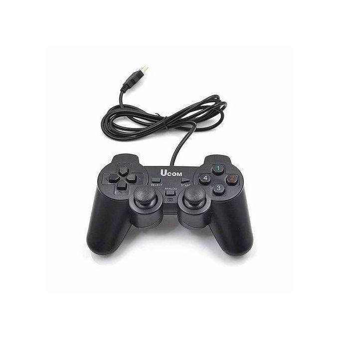 High-precision Ucom Wired USB Gamepad, featuring an ergonomic design and plug-and-play compatibility for the ultimate PC gaming experience.
