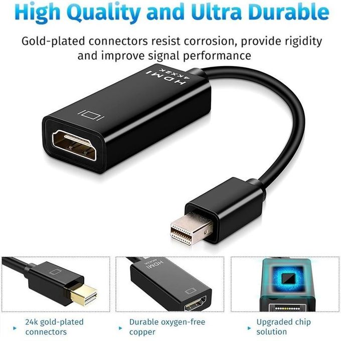 Thunderbolt Mini DisplayPort DP to HDMI Cable 1080P TV Projector Display Port to HDMI Adapter Cable For Mac Macbook Pro Air