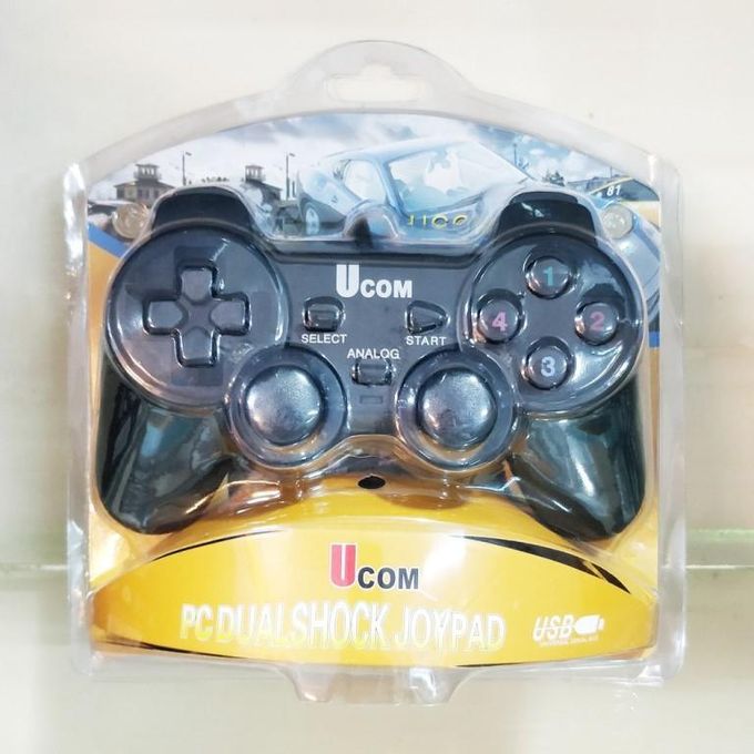High-precision Ucom Wired USB Gamepad, featuring an ergonomic design and plug-and-play compatibility for the ultimate PC gaming experience.