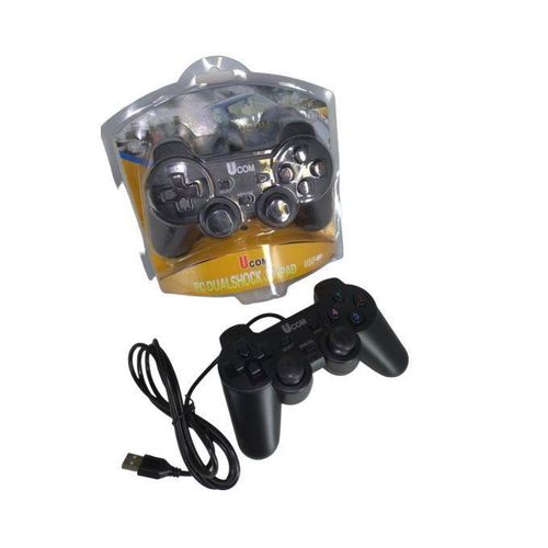High-precision Ucom Wired USB Gamepad, featuring an ergonomic design and plug-and-play compatibility for the ultimate PC gaming experience.