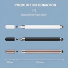 2 in 1 Universal Stylus Pens For Tablet Mobile Android ios Phone iPad Accessories Drawing Tablet Capacitive Screen Touch Pen