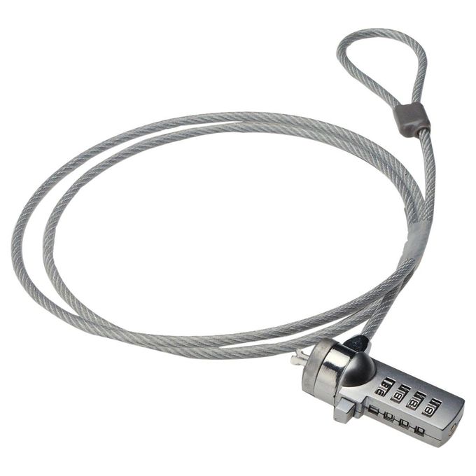 Laptop Lock Cable Chain, Theft Deterrent 4 Digit Password for Notebook PC, for Notebooks/Desktops with Built in Standard Security Locking Slot Hole