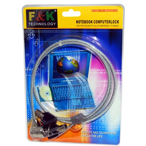 Laptop Notebook Lock Security Cable With 2 Keys