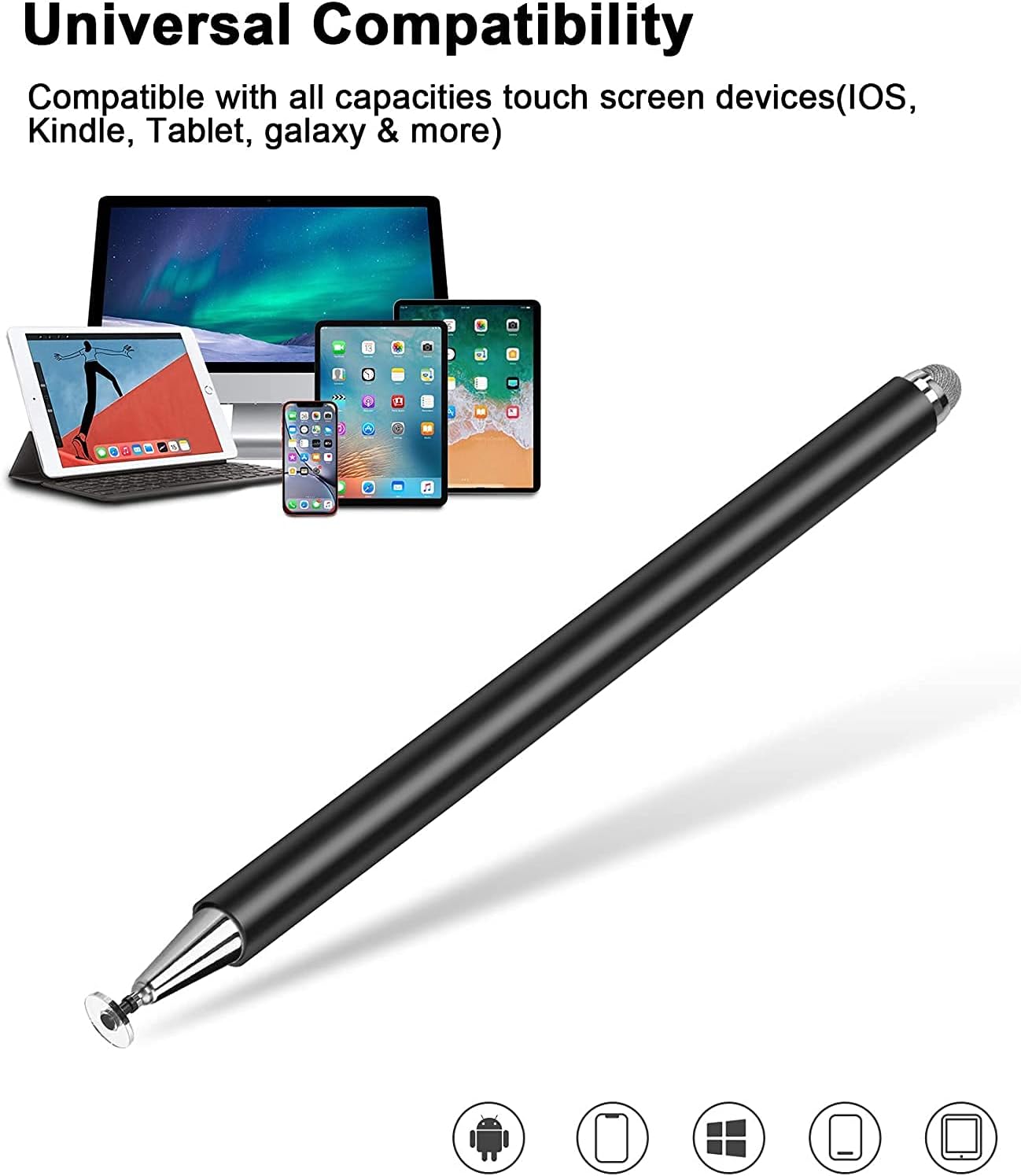 2 in 1 Universal Stylus Pens For Tablet Mobile Android ios Phone iPad Accessories Drawing Tablet Capacitive Screen Touch Pen