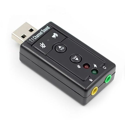 USB Sound Card Adapter 7.1 Channel 3D External Audio Card For Laptop PC Computer & Mac OS USB 2.0 to Jack 3.5mm Headphone Audio Adapter Microphone