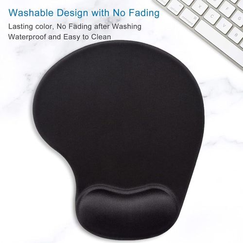 Ergonomic Mouse Pad with Gel Wrist Rest Support for Gaming Computer, Laptop, Home, Office & Travel