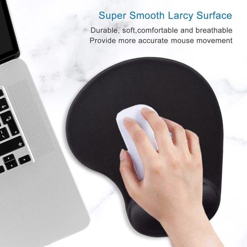 Ergonomic Mouse Pad with Gel Wrist Rest Support for Gaming Computer, Laptop, Home, Office & Travel