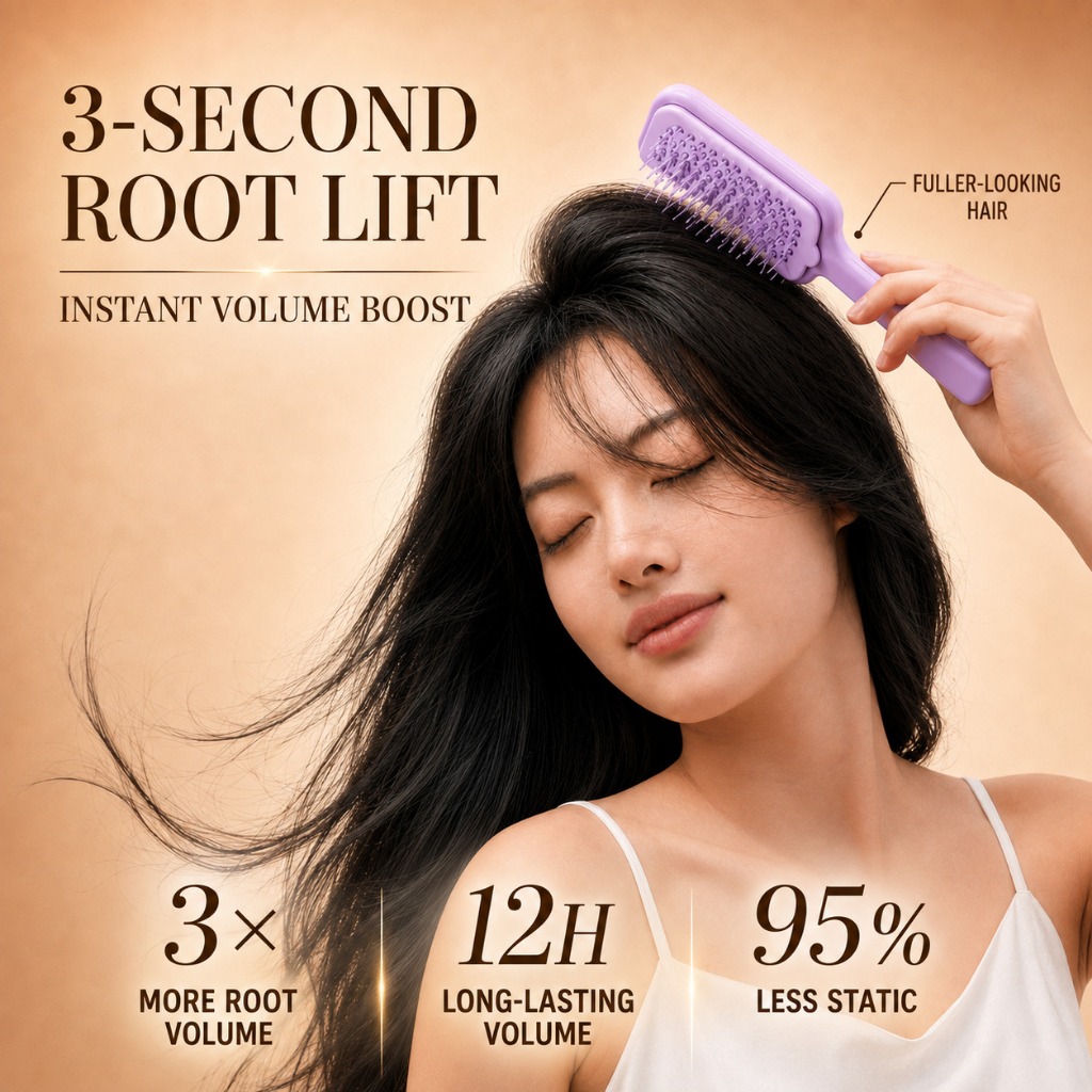 Hair Brush Self-Cleaning Anti-Static Detangling Scalp Massage Air Cushion Com Anti-static Haird
