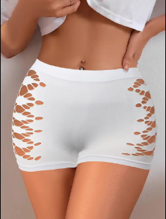 🔥3PCS Women’s High Waist Stretch Shorts – Breathable Bodycon Fitness Shorts with Stylish Cut-Out Design