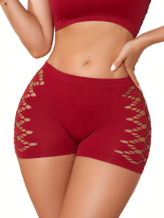 🔥3PCS Women’s High Waist Stretch Shorts – Breathable Bodycon Fitness Shorts with Stylish Cut-Out Design