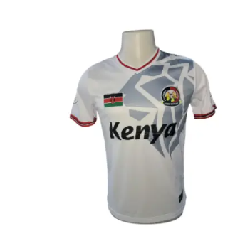 Kenyan White National Football Team Jersey – “Twende Stars” Edition | Official Style Harambee Supporters Shirt | Breathable, Lightweight & Proudly Kenyan