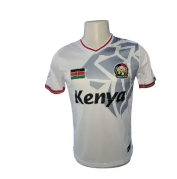 Kenyan White National Football Team Jersey – “Twende Stars” Edition | Official Style Harambee Supporters Shirt | Breathable, Lightweight & Proudly Kenyan