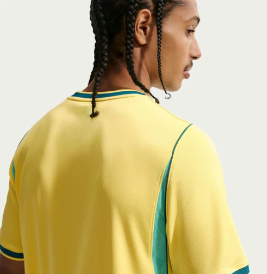 Brazil Home Football Jersey – Men's Yellow Soccer Fan Shirt | Breathable Sportswear 2025/2026 Edition