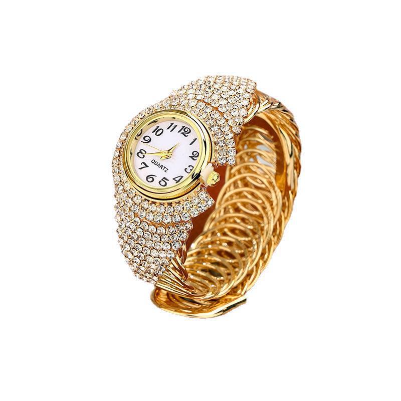 European and American Trendy New Women's Watch Full Diamond Fashion Women's Watch Versatile Casual Women's Quartz Watch Female Manufacturer Direct Sales