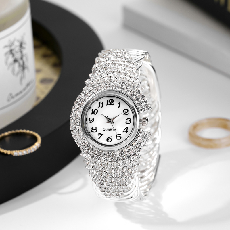European and American Trendy New Women's Watch Full Diamond Fashion Women's Watch Versatile Casual Women's Quartz Watch Female Manufacturer Direct Sales