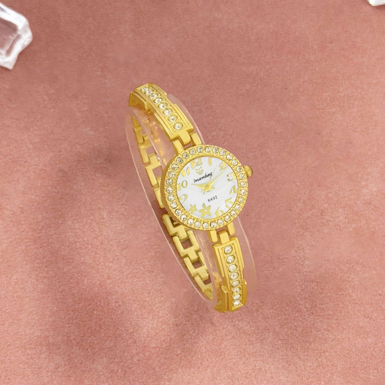 2 * PCS Tiktok net red watch female fashion small bracelet with diamond temperament student European and American women's bracelet quartz female student watch