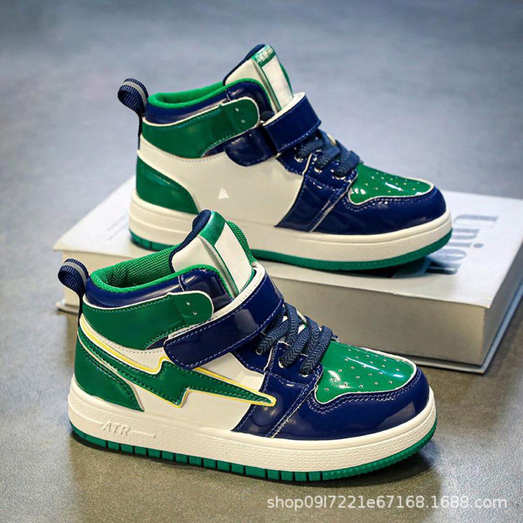 Junior Street MVP High-Tops Basketball ball inspired sneakers
