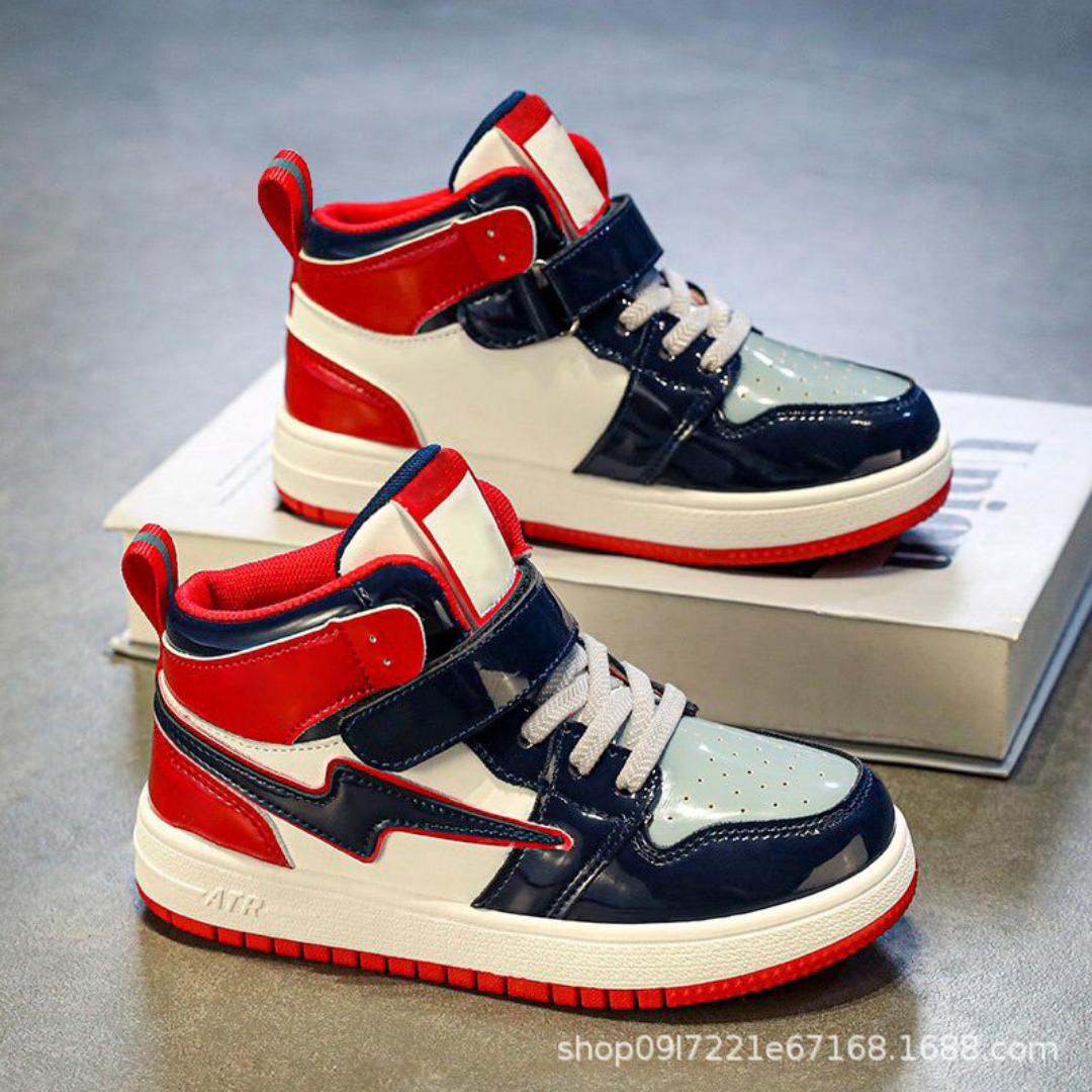 Junior Street MVP High-Tops Basketball ball inspired sneakers