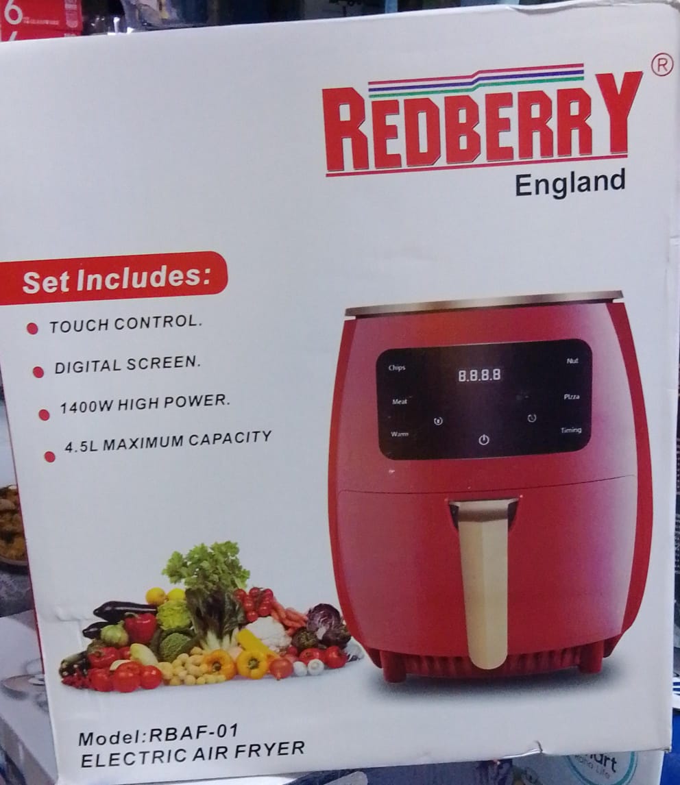 Redberry 4.5L Air Fryer – the perfect size for everyday cooking with healthier results!
☑️ 4.5 Litres capacity – ideal for small families
☑️ Cook with little to no oil for healthier meals
☑️ Rapid air