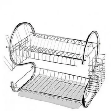 Rashnik No Rust High Quality Stainless Steel Utensils Rack Silver as picture Silver
