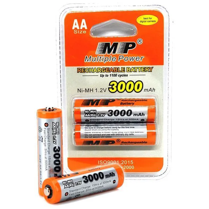TOP SALES  AA Rechargeable Battery 3000 mAh 1.2V MP