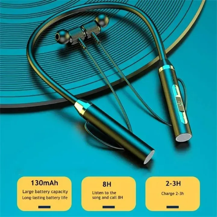 Wireless Bluetooth Stylish Sports Earphone Neckband Mount Neck Mount Headset Game Playing Bluetooth-compatible 5.0 Subwoofer Gaming Earphone