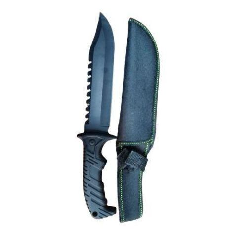 12" military tactical survival rambo hunting fixed blade knife army Bowie black