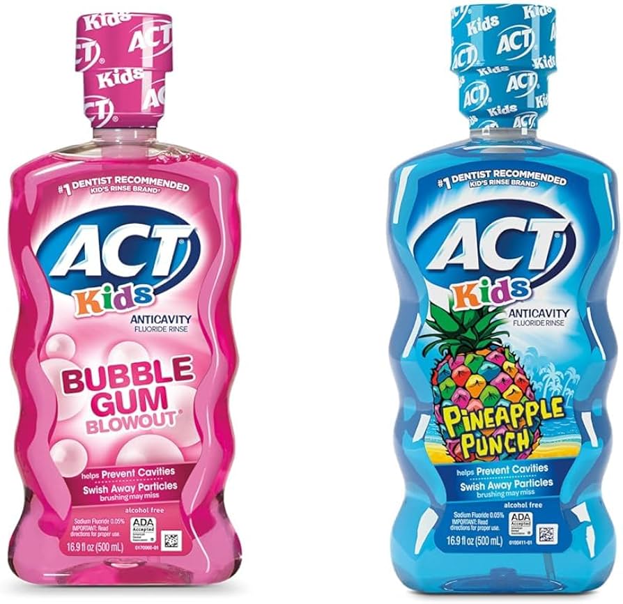 ACTS KIDS ANTICAVITY FLUORIDE RINSE SUGAR & ALCOHOL FREE 500ML