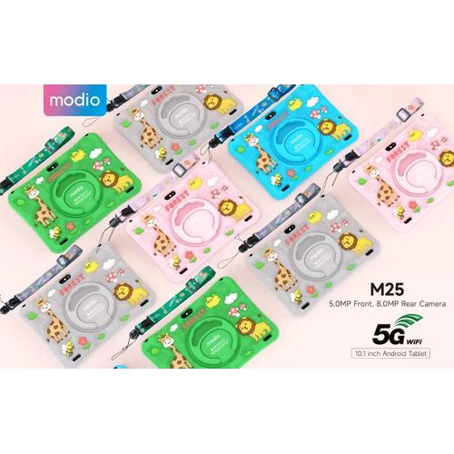 Modio M25 Kids Tablet Pc, Android 8GB RAM 512GB ROM Virtual Storage10.1 Inches Sim Card Support, WIFI, Dual Camera With Free Gifts