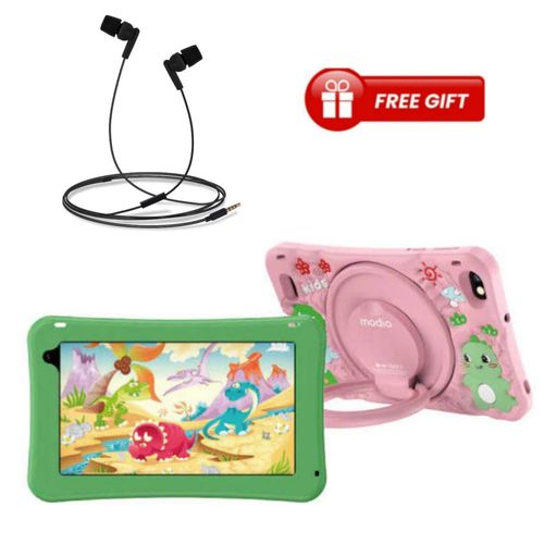 Modio M796"7-INCH DISPLAY 5G KIDS STUDY TABLET 6GB RAM + 256 GB ROM ,BATTERY 4000mAh SIM CARD ENABLED -WI-FI + EARPHONES