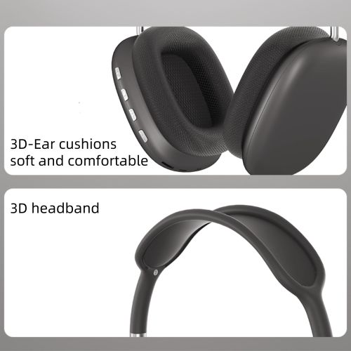 2026 New Arrivals: P9 Air Max Bluetooth Headphones, Bluetooth 5.3,Immersive HiFi Stereo, HD Call, 360° Subwoofer, Compatibility for Phones and PC