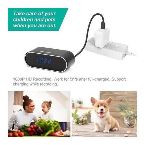 1080p Wifi Mini Camera Alarm Wireless Nanny Table Clock Security Night Vision Motion Sensor Remote Monitor Micro Home Security