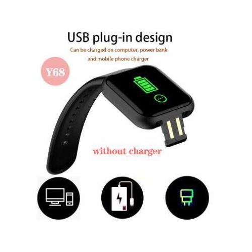 JC Y68 Smartwatches(no separate charger needed) bluetooth smart Watches Smartwatch Relogio Inteligente Inteligente Smarth Full Touch Screen Y68