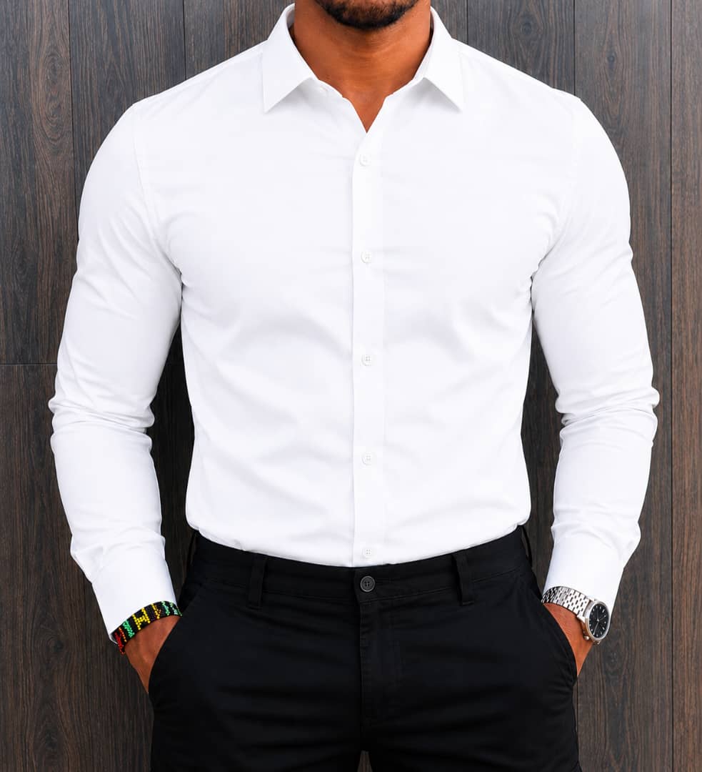 New Arrival High Quality Men's Boutique Long Sleeved Cotton Shirts; Button Down Men's Clothing T-Shirts /Men's Shirts Solid Color Cotton Shirts