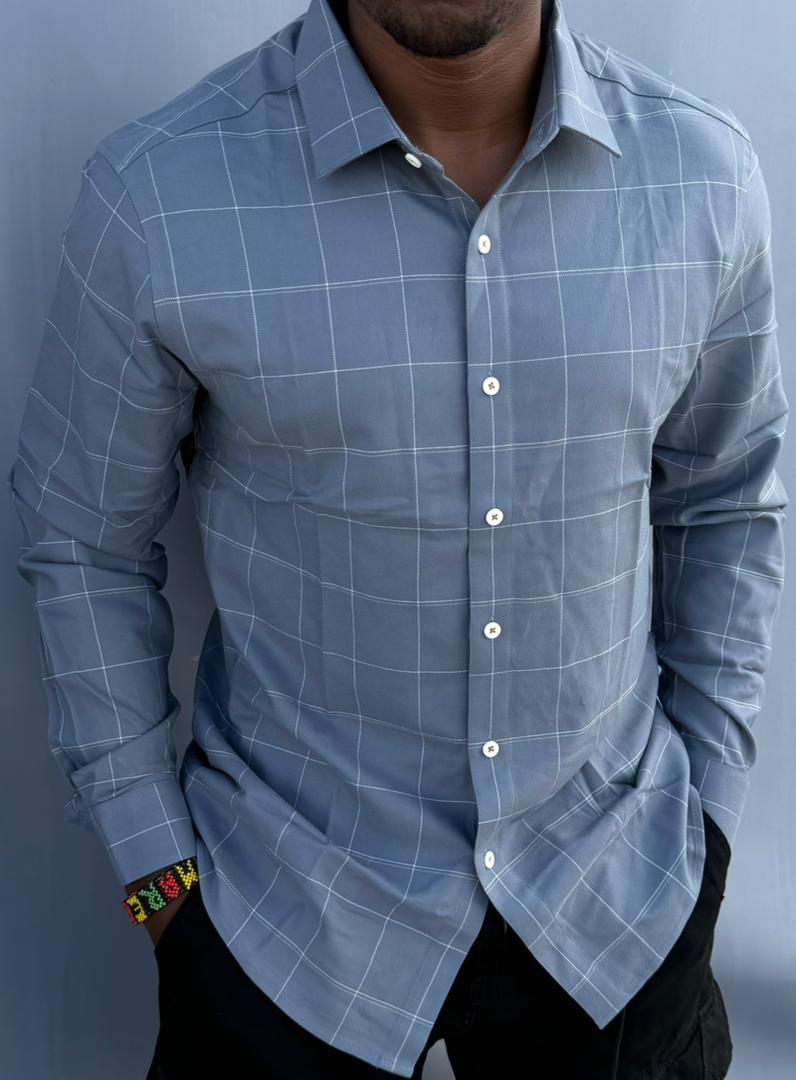 High Quality Men's Casual Long Sleeved Checkered Shirts; New Arrivals Button Down Slim Fit Men's Clothing T-Shirts / Solid Color Shirts