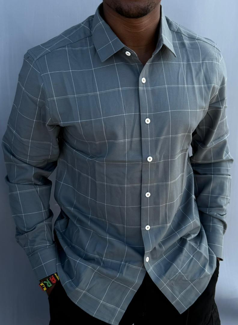 High Quality Men's Casual Long Sleeved Checkered Shirts; New Arrivals Button Down Slim Fit Men's Clothing T-Shirts / Solid Color Shirts