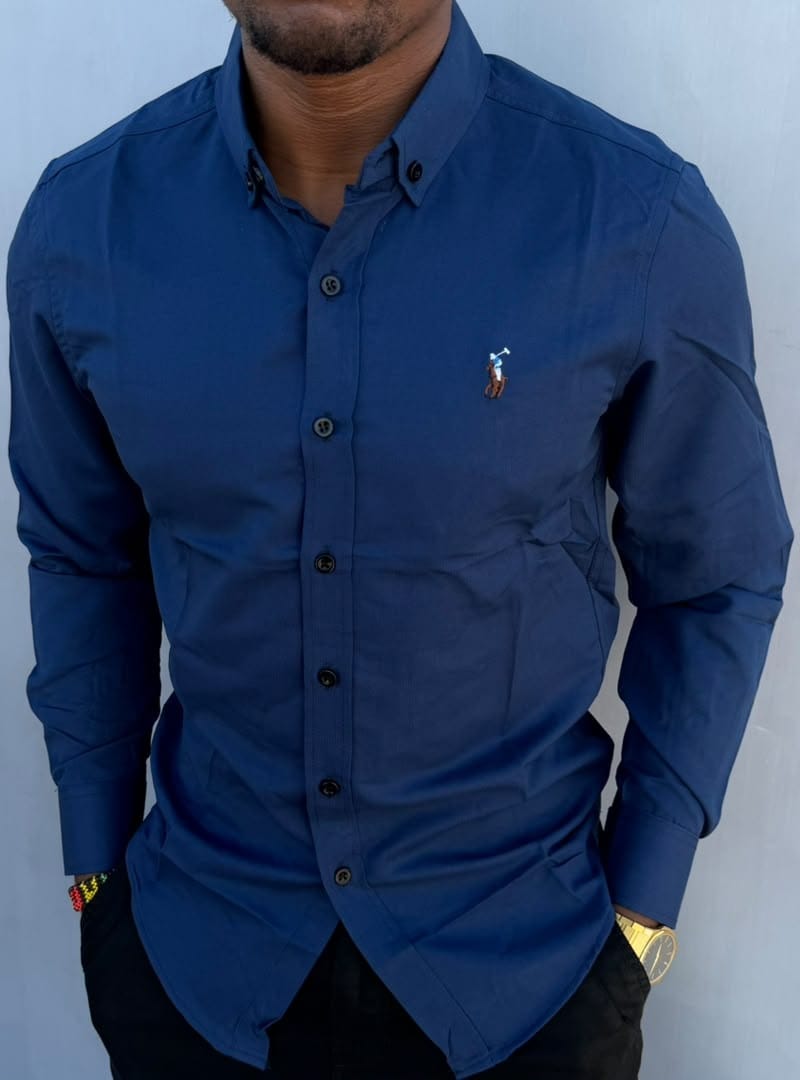 OFFER!!! High Quality Men's Casual Long Sleeved Cotton Shirts; New Arrivals Button Down Men's Clothing T-Shirts / Solid Color Shirts