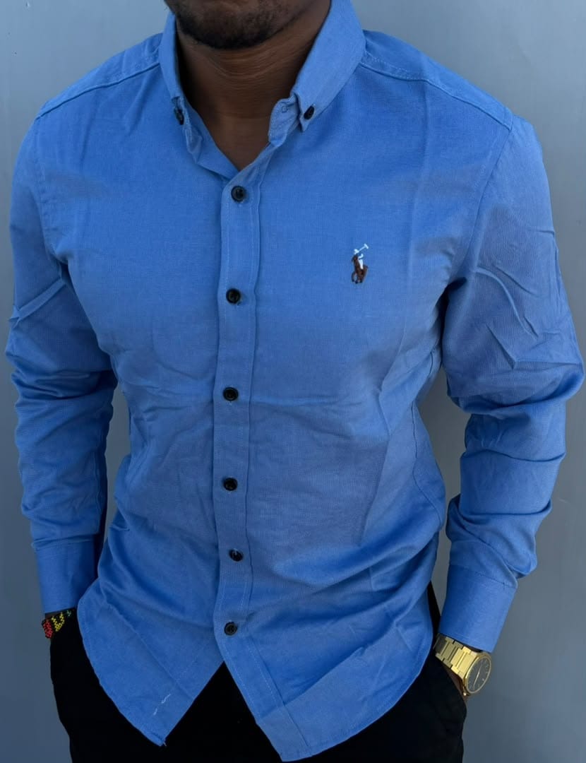 OFFER!!! High Quality Men's Casual Long Sleeved Cotton Shirts; New Arrivals Button Down Men's Clothing T-Shirts / Solid Color Shirts