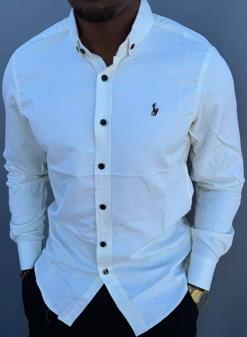 OFFER!!! High Quality Men's Casual Long Sleeved Cotton Shirts; New Arrivals Button Down Men's Clothing T-Shirts / Solid Color Shirts