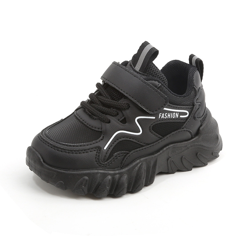 Autumn new children's sports shoes are light and non-slip hook and loop soft-soled boys' casual running shoes and girls' old shoes are suitable for daily leisure sports and running.