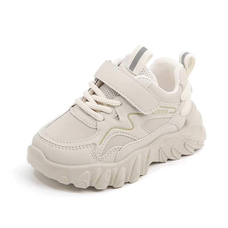 Autumn new children's sports shoes are light and non-slip hook and loop soft-soled boys' casual running shoes and girls' old shoes are suitable for daily leisure sports and running.