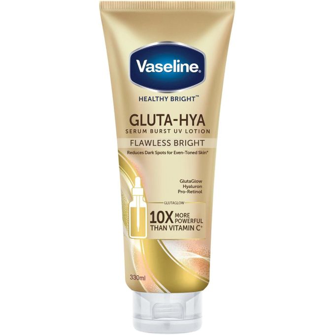 Vaseline Gluta-hya Flawless Bright Serum Burst Uv Lotion 330ml