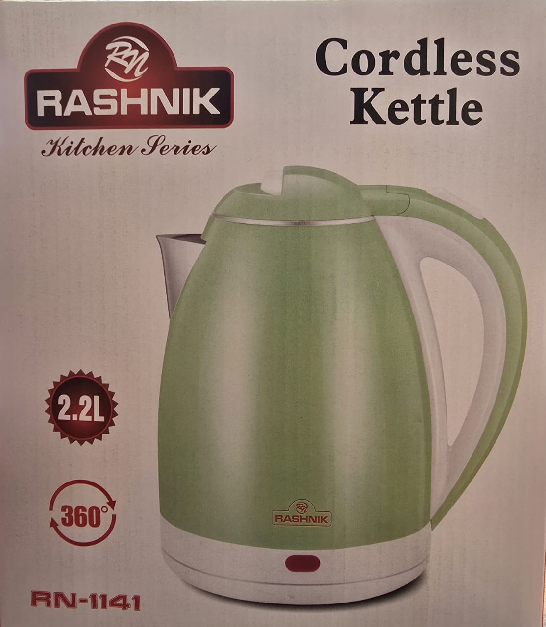 Rashnik Stainless , Plastic Auto 2.3 L Electric Cordless Kettle